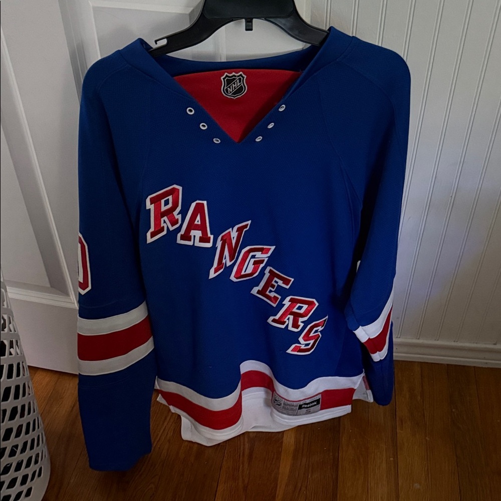 Blue LUNDQVIST Rangers Hockey Jersey